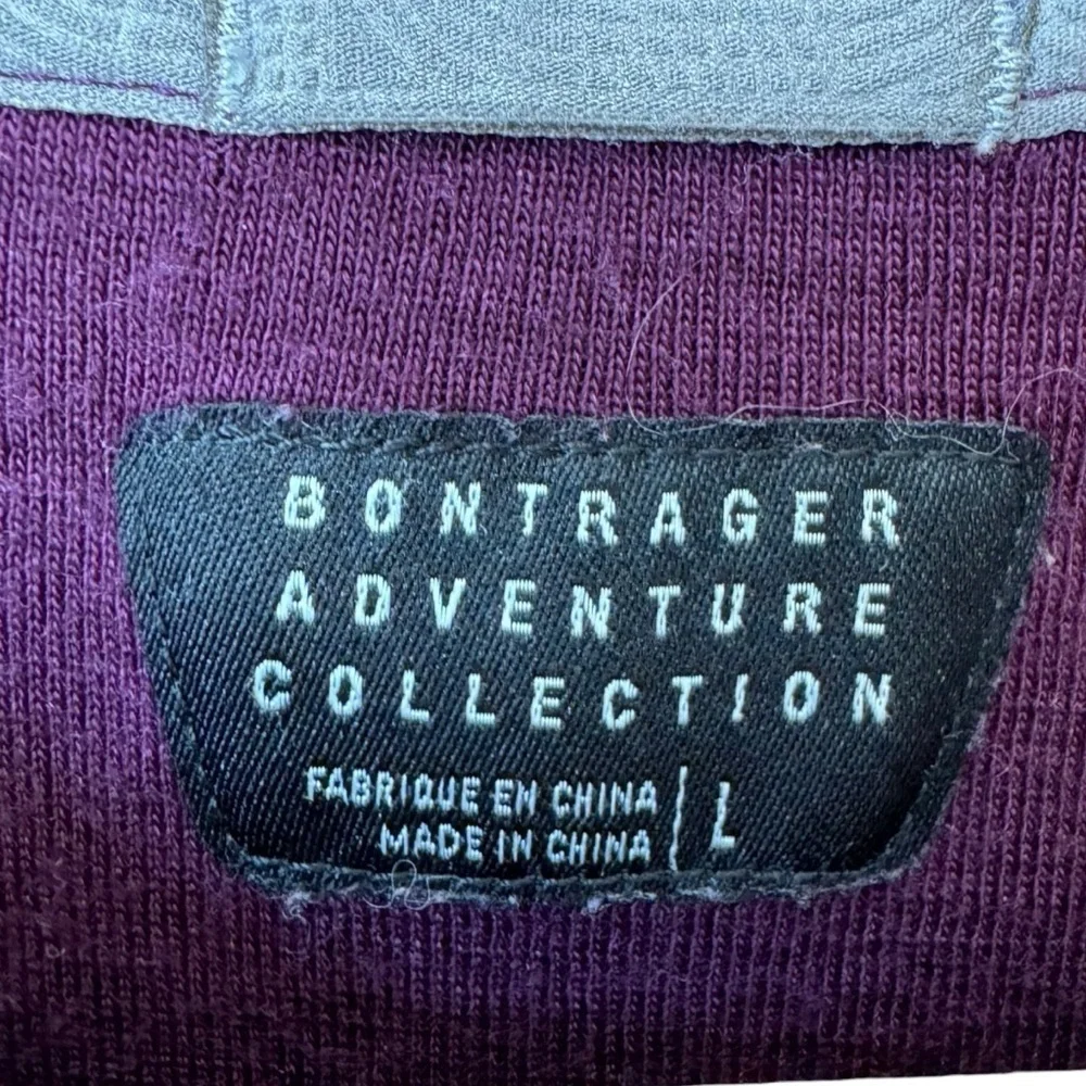 Bontrager Adventure Wool Blend Henley Top Purple Cycling Hiking Women's Size L - Picture 7 of 9